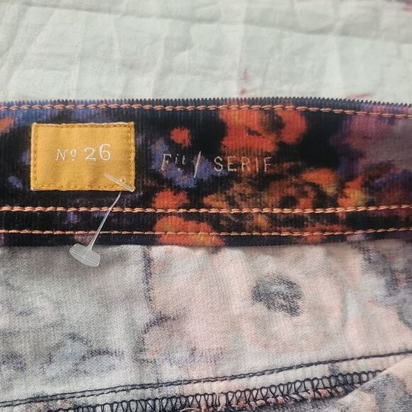 Anthropologie Pilcro and the Letterpress Floral Corduroy Ankle Pants Size 26 - Picture 5 of 5